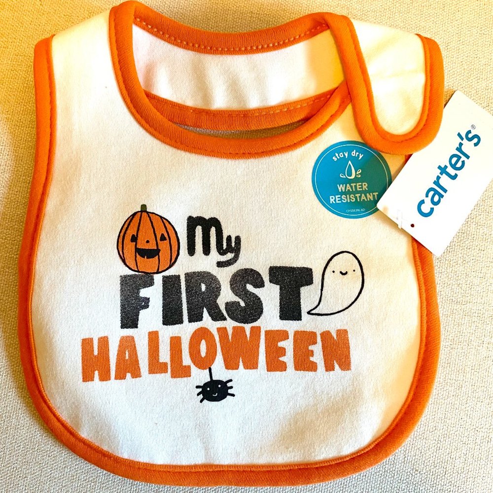 NWT Carter's Halloween Bib